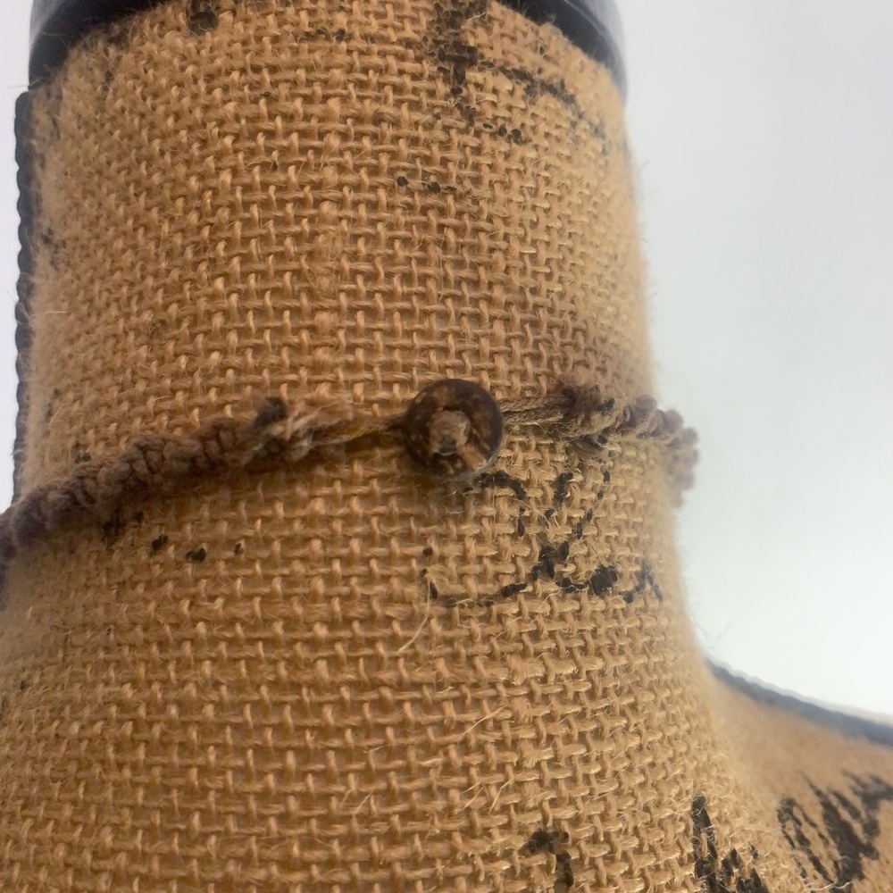 Turquoise And Brown Macrame Statement Necklace - image 3